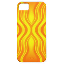Hitzewellen orange und gelb iPhone 5 hülle