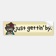 Hobo bumpersticker. autosticker