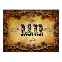 Hoch entwickelte OldWest Cowboy-Hochzeit UAWG-Kart Postkarten
