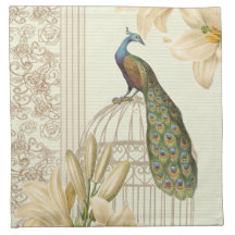 Hoch entwickelte Vintage Pfau- u. Käfig-Lilienserv