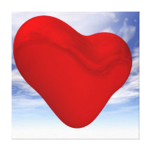 Hoch in der Liebe dehnte Leinwand-Druck aus Leinwanddruck