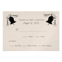 Hochzeit Bell Personalisierte Einladungskarte