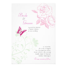 Hochzeit Frühlingbliss-(Rose) Personalisierte Einladung
