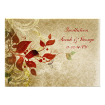 Hochzeit im Herbst Einladungskarten