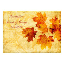 Hochzeit im Herbst Einladungskarten