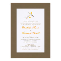 Hochzeit im Herbsts-Einladung - Bittersüße