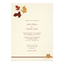Hochzeit im Herbsts-Einladungen