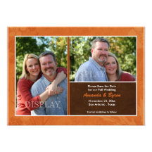 Hochzeit im Herbsts-Foto-Save the Date Mitteilung Individuelle Ankündigung