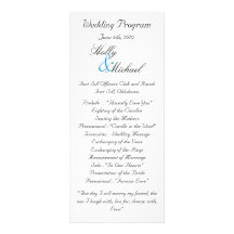 Hochzeit, Programm, Blau, Schwarzes, extravagant,  Kartendruck