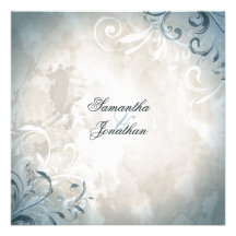 Hochzeits-Einladungs-elegantes Vintages Laub u. St
