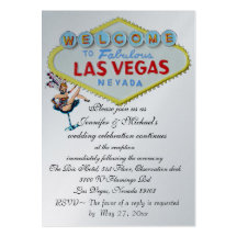 Hochzeits-Empfangs-Einladungs-Las VegasShowgirl Visitenkarten