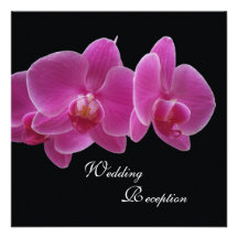 Hochzeits-Empfangs-nur Einladung -- Orchideen
