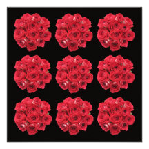 Hochzeits-Empfangs-nur Einladung -- Rote Rosen