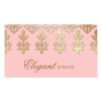 Hochzeits-Event-Planer-indisches Damast-Baby-Rosa visitenkarten