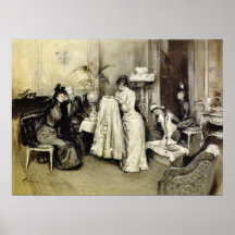 Hochzeits-Kleid 1892 Plakatdrucke