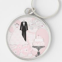 Hochzeits-Kleidung Keychain Schlüsselband