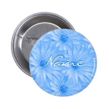 Hochzeits-Namensschilder - kundengerechtes Blau li Anstecknadelbuttons