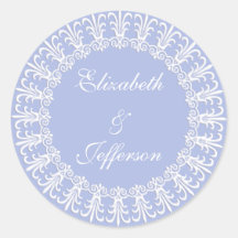 Hochzeits-Umschlag Aufkleber/Aufkleber Wedgewood B