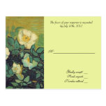 Hochzeitsannahmekarte, Van Gogh wid Rosen Postkarten