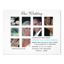 Hochzeitseinladung - Collage