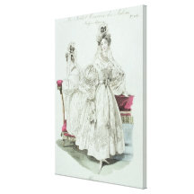 Hochzeitskleid, "Salons Le Follet Courrier Leinwanddruck