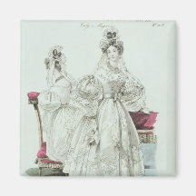 Hochzeitskleid, "Salons Le Follet Courrier Magnete