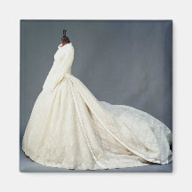 Hochzeitskleid von Katharine Worsley Kühlschrankmagnet