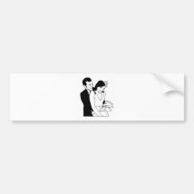 Hochzeitspaare 2 autosticker