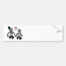 Hochzeitsroboter Auto Aufkleber