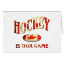 Hockey Kanada Grußkarte