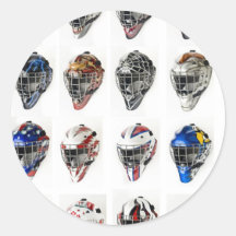 Hockey-Masken Runde Sticker