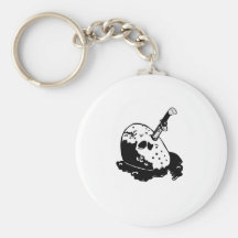Hockey-Masken-Stoß Halloweens Retro Schlüsselbänder