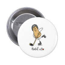 Hockey-Nuss Anstecknadel