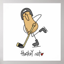 Hockey-Nuss-T-Shirts und Geschenke Poster