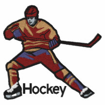 Hockey-Spieler-gesticktes Hemd