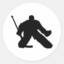 Hockey - Tormann Runde Sticker