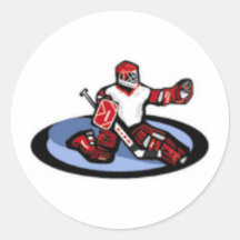 Hockey-Tormann Runder Sticker