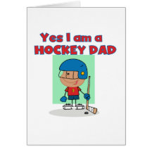 Hockey-Vati-T-Shirts und Geschenke Karten