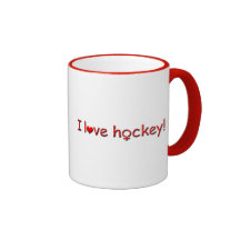 Hockey-weiblicher Spieler der Liebe I+weibliches S Kaffeetasse