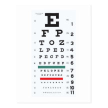 Hoffnung, Sie bald zu sehen: Augen-Diagramm Postkarten