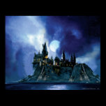 Hogwarts durch Mondschein poster