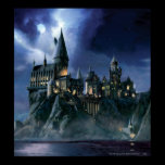 Hogwarts Schloss nachts poster