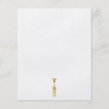 Hohe niedliche Giraffe. Cartoon-Tier Individuelle Flyer