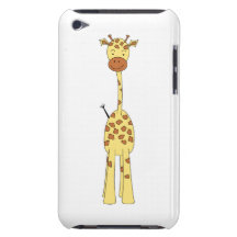 Hohe niedliche Giraffe. Cartoon-Tier Barely There iPod Hülle