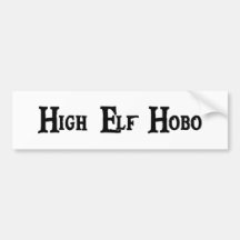 Hoher Elfhobo-Autoaufkleber