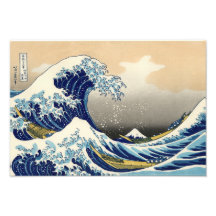 Hokusai der große Wellen-Druck Fotodruck
