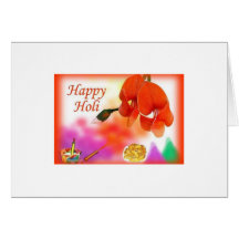 Holi Wünsche Grußkarte