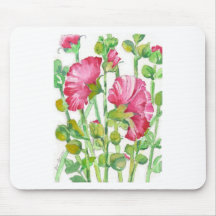 Hollyhocks Mauspads