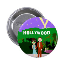 Hollywood Romance Button
