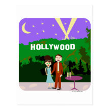 Hollywood Romance Postkarte